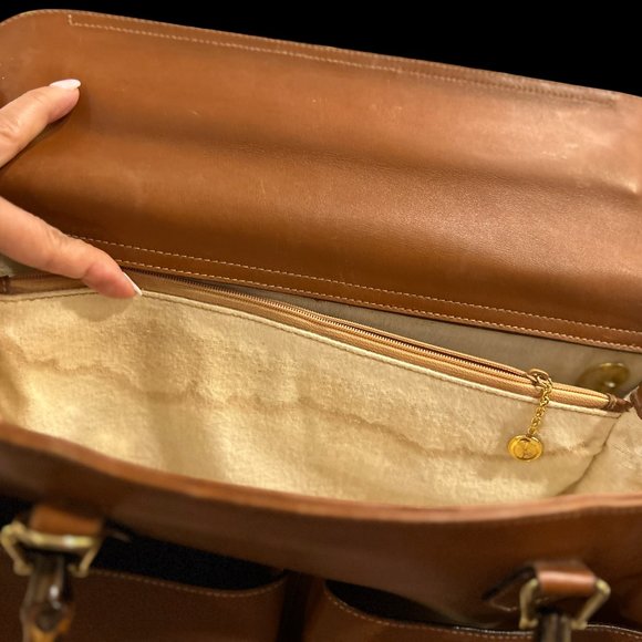 Gucci Leather handbag with Bamboo handle - with Leather Strap - Picture 15 of 16